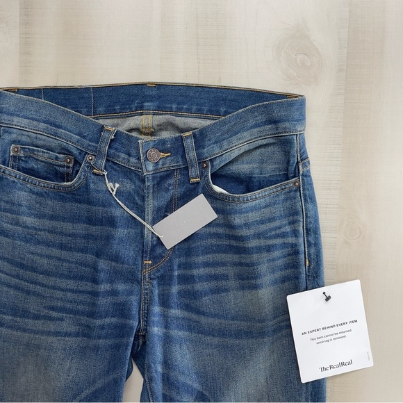 nwt 6397 womens baggy np002 dirty medium jeans 26 pants selvedge denim - Picture 7 of 10